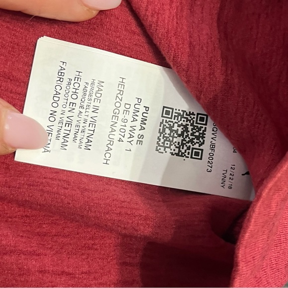 NWT Men’s Pullover Puma Red Blue 3/4 Zip front S - Picture 9 of 10